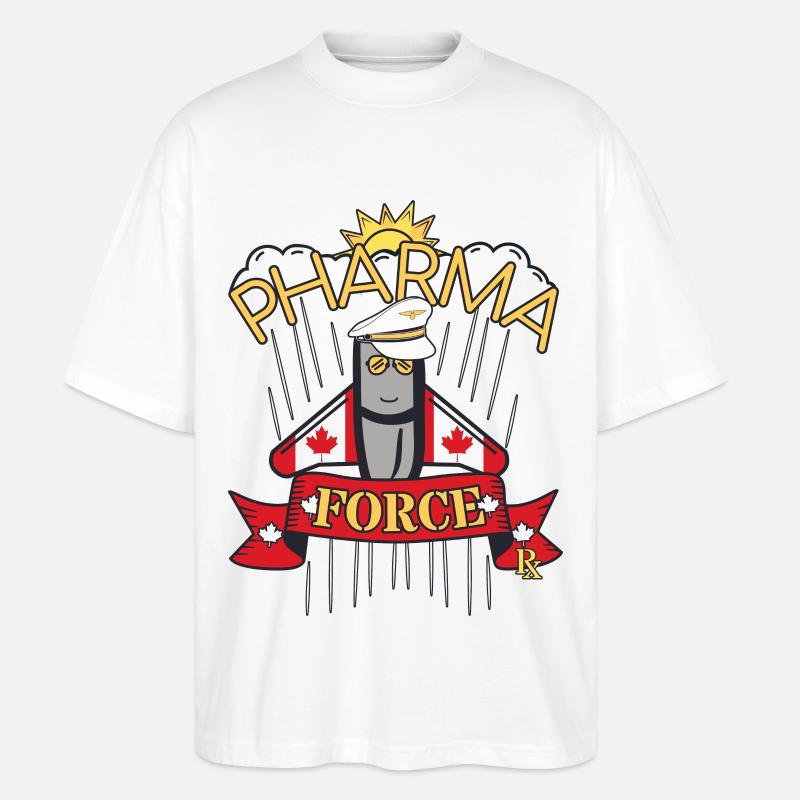 Pharmacie Canada Pharma Force - T-shirt bio Blaster 2.0 coupe oversize Stanley/Stella Unisexe - blanc
