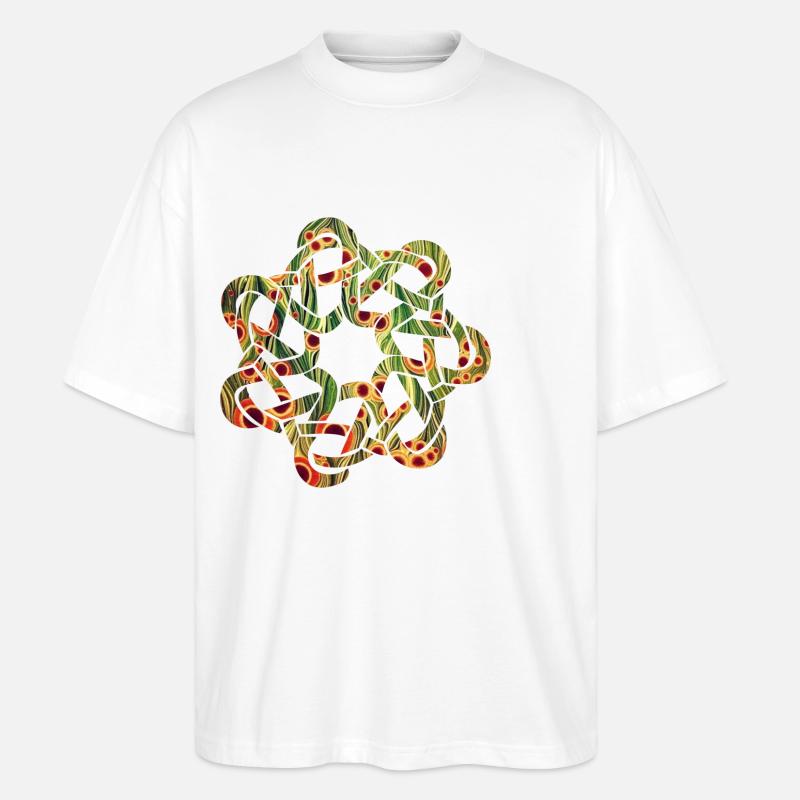Nœud celtique 9 E 110 - T-shirt bio Blaster 2.0 coupe oversize Stanley/Stella Unisexe - blanc