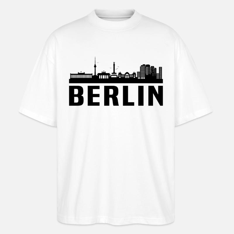 Berlin skyline berlin - Stanley/Stella Oversized Unisex Bio T-Shirt Blaster 2.0 - Weiß