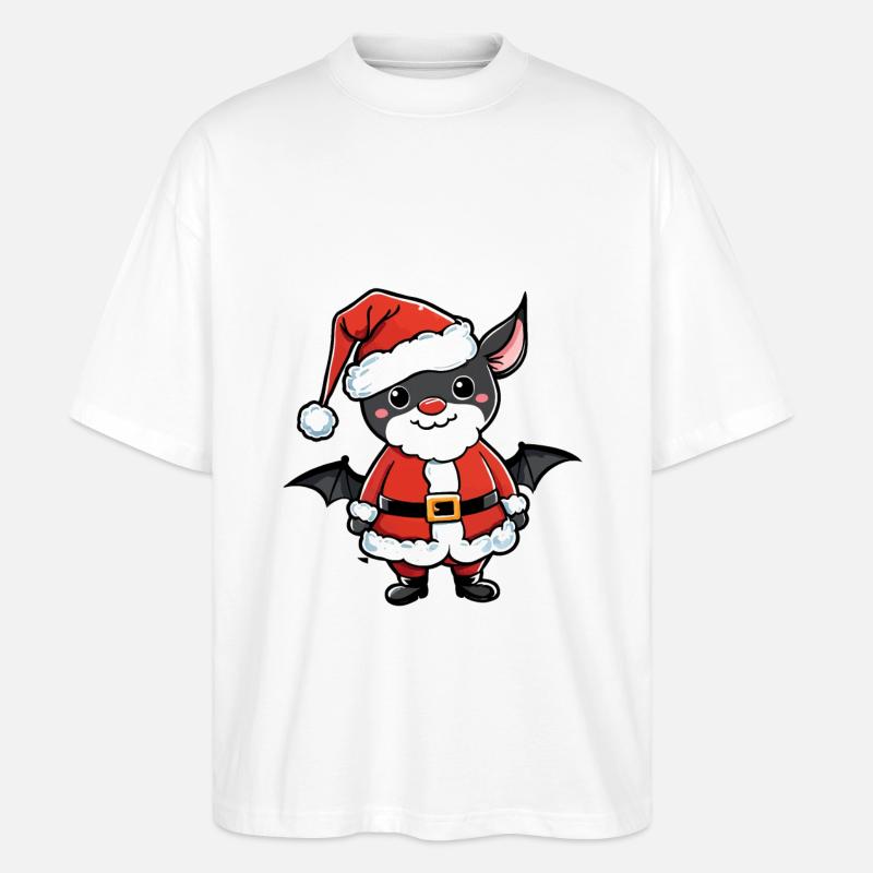 Noël de chauve-souris - T-shirt bio Blaster 2.0 coupe oversize Stanley/Stella Unisexe - blanc