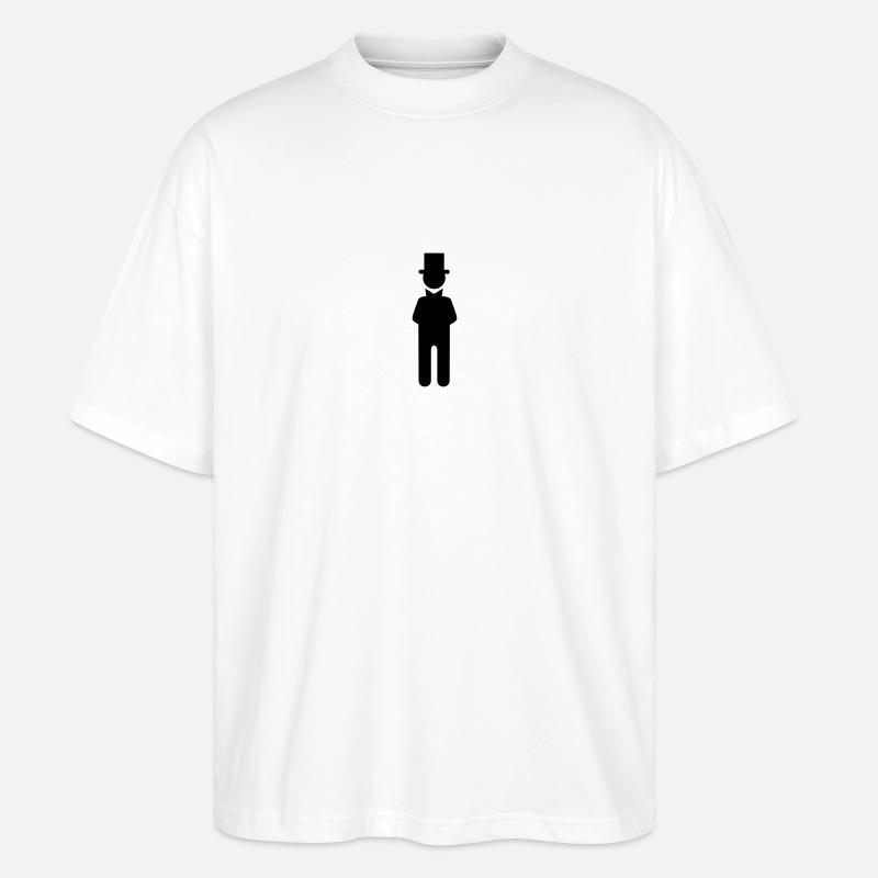 Bräutigam / groom (1c) - Stanley/Stella Oversized Unisex Bio T-Shirt Blaster 2.0 - Weiß