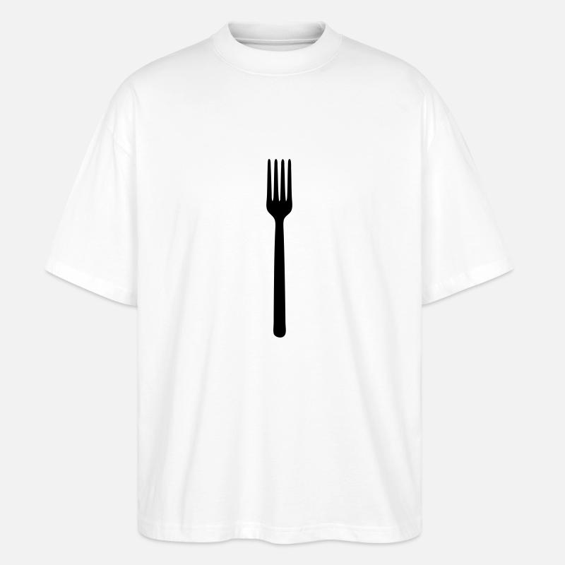 fork hungry - T-shirt bio Blaster 2.0 coupe oversize Stanley/Stella Unisexe - blanc