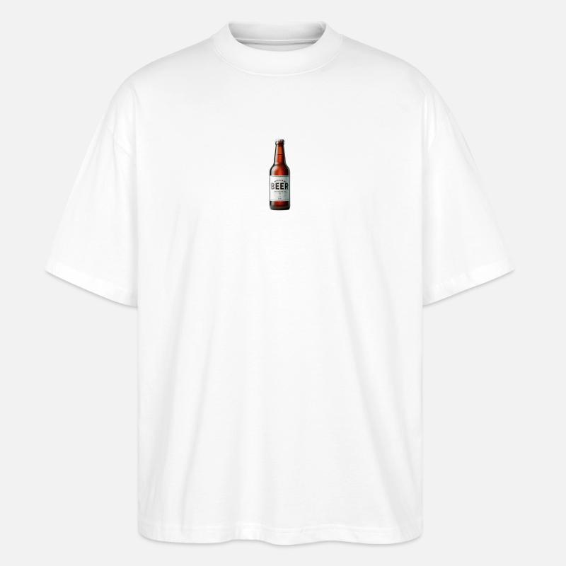 Bier - Stanley/Stella Oversized Unisex Bio T-Shirt Blaster 2.0 - Weiß