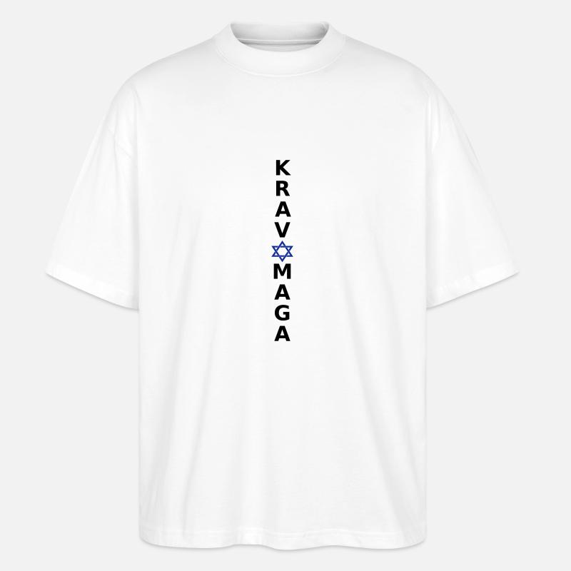 Krav Maga - Stanley/Stella Oversized Unisex Bio T-Shirt Blaster 2.0 - Weiß