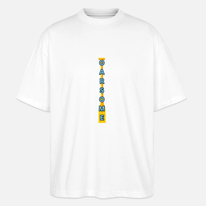 Conception d’aviron à rames - T-shirt bio Blaster 2.0 coupe oversize Stanley/Stella Unisexe - blanc