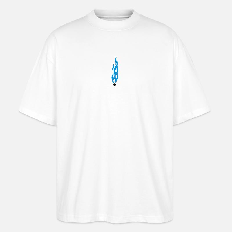 flammen - Stanley/Stella Oversized Unisex Bio T-Shirt Blaster 2.0 - Weiß