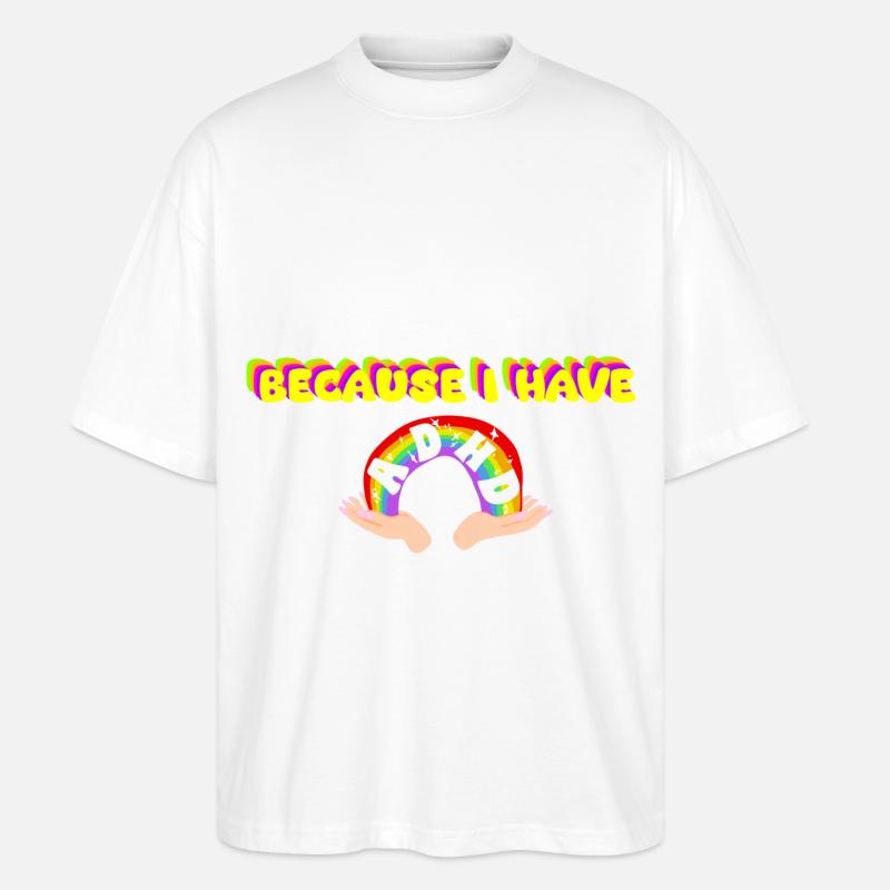 Neurodivergente Königin - Stanley/Stella Oversized Unisex Bio T-Shirt Blaster 2.0 - Weiß