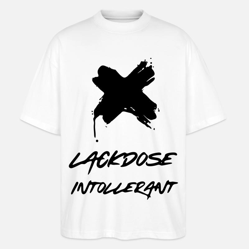 Lackdose intollerant - Stanley/Stella Oversized Unisex Bio T-Shirt Blaster 2.0 - Weiß