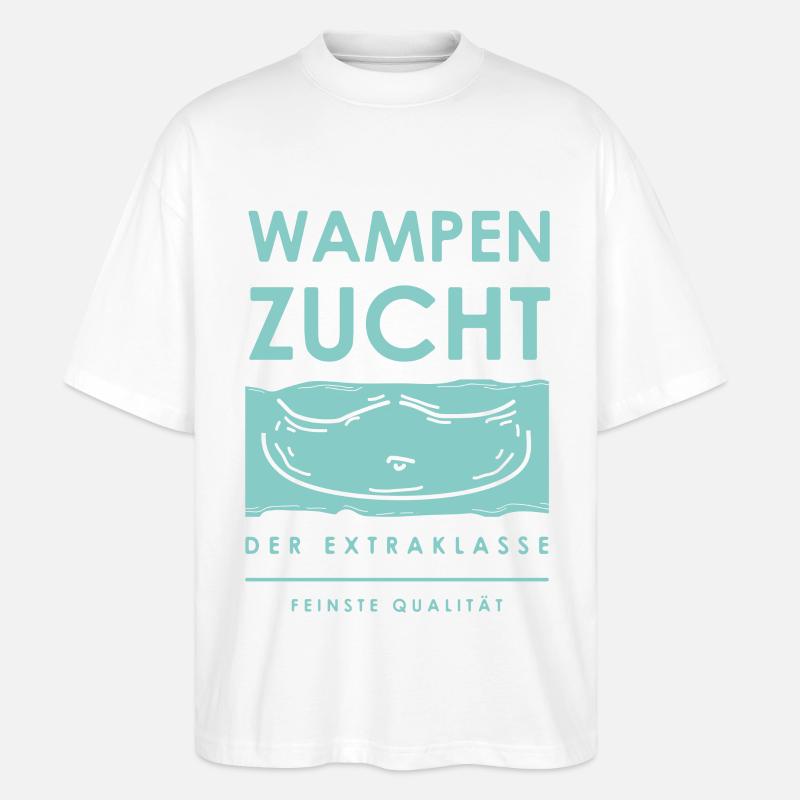 Wampenzucht - Stanley/Stella Oversized Unisex Bio T-Shirt Blaster 2.0 - Weiß