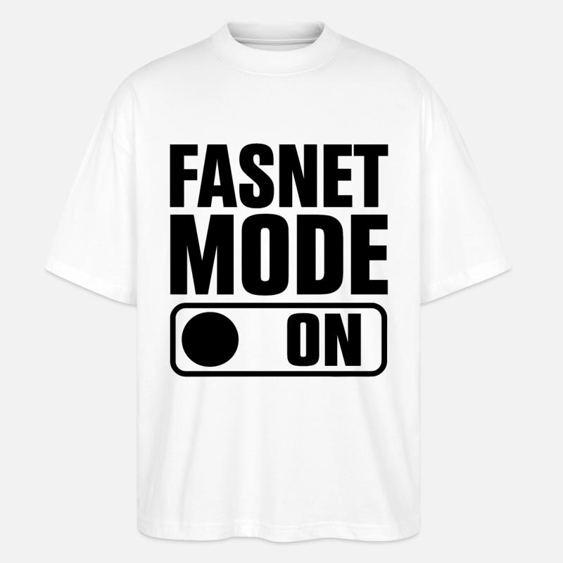 Fasnet Mode On - Stanley/Stella Oversized Unisex Bio T-Shirt Blaster 2.0 - Weiß