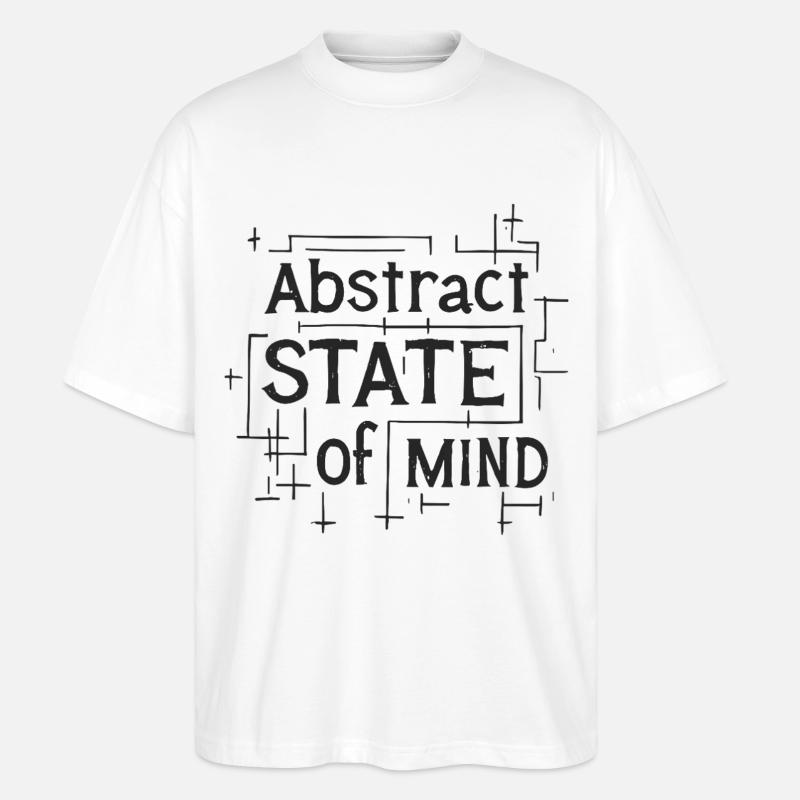 Citation sur l’état d’ abstrait - T-shirt bio Blaster 2.0 coupe oversize Stanley/Stella Unisexe - blanc