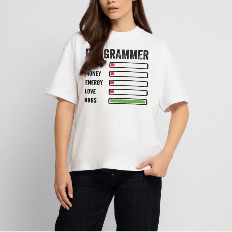 développeur humour programmeur codeur code T-shirt bio Blaster 2.0 coupe oversize Stanley/Stella Unisexe