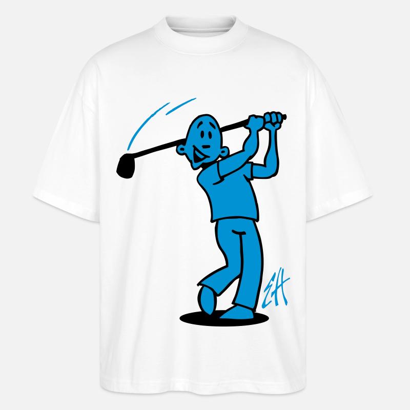 Golf - Stanley/Stella Oversized Unisex Bio T-Shirt Blaster 2.0 - Weiß