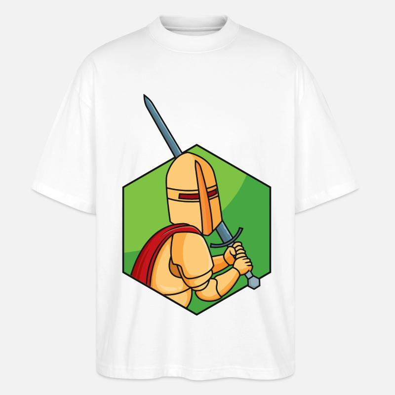 Kleiner Ritter - Stanley/Stella Oversized Unisex Bio T-Shirt Blaster 2.0 - Weiß
