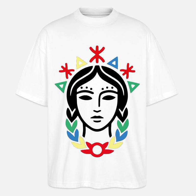 Tamazight - Stanley/Stella Oversized Unisex Bio T-Shirt Blaster 2.0 - Weiß