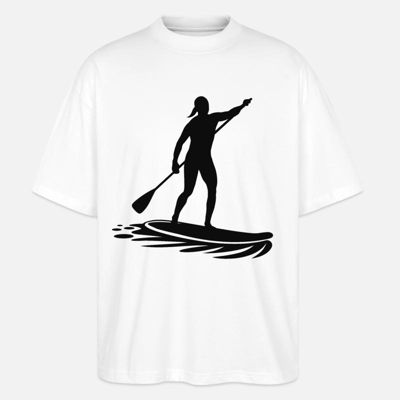 Vacances loisirs Stand Up Paddle - T-shirt bio Blaster 2.0 coupe oversize Stanley/Stella Unisexe - blanc