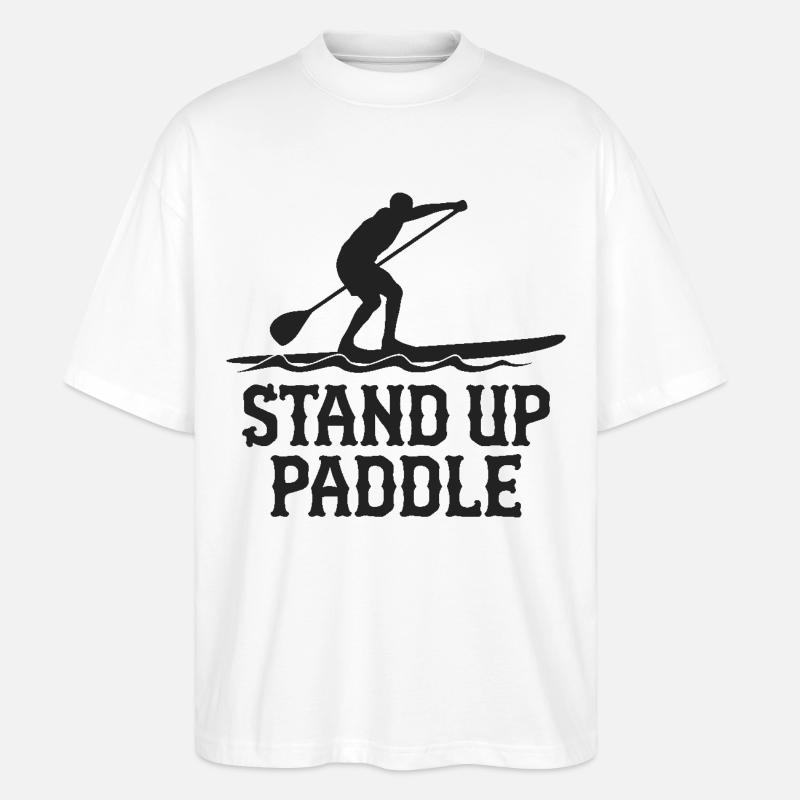 Stand Up Paddle SUP - Stanley/Stella Oversized Unisex Bio T-Shirt Blaster 2.0 - Weiß