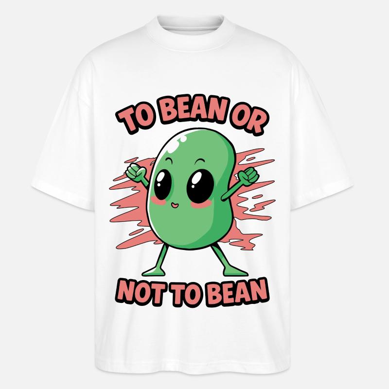 Bohne oder nicht Bohne - Stanley/Stella Oversized Unisex Bio T-Shirt Blaster 2.0 - Weiß