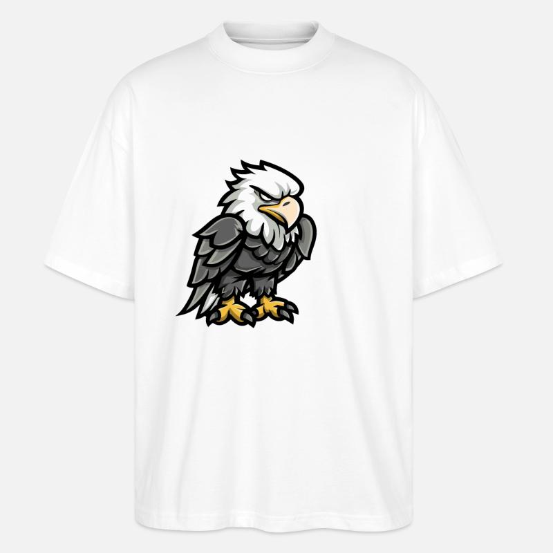 Bande dessinée Eagle - T-shirt bio Blaster 2.0 coupe oversize Stanley/Stella Unisexe - blanc