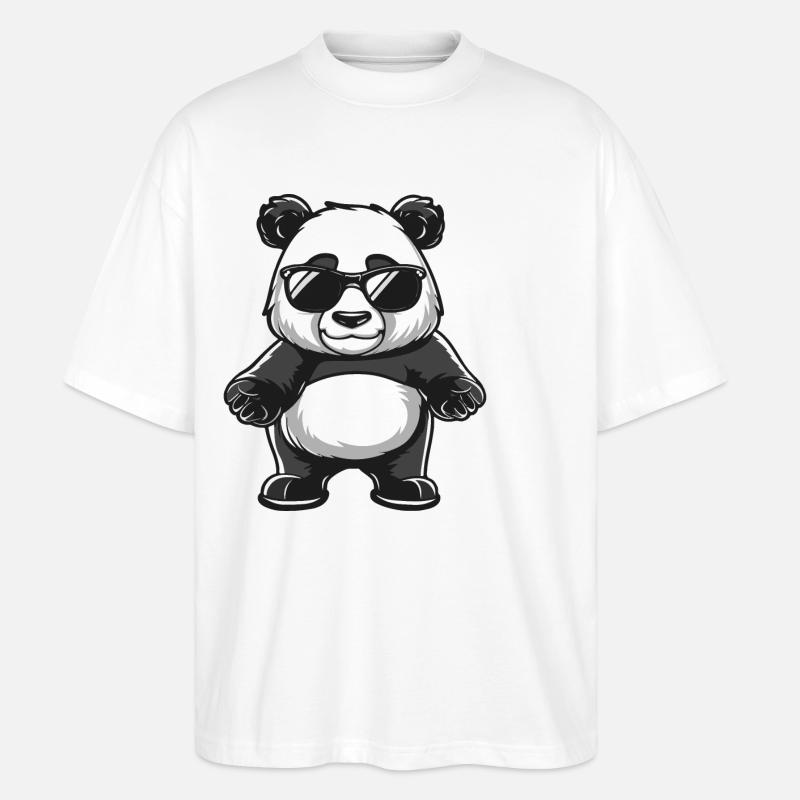 Panda - T-shirt bio Blaster 2.0 coupe oversize Stanley/Stella Unisexe - blanc