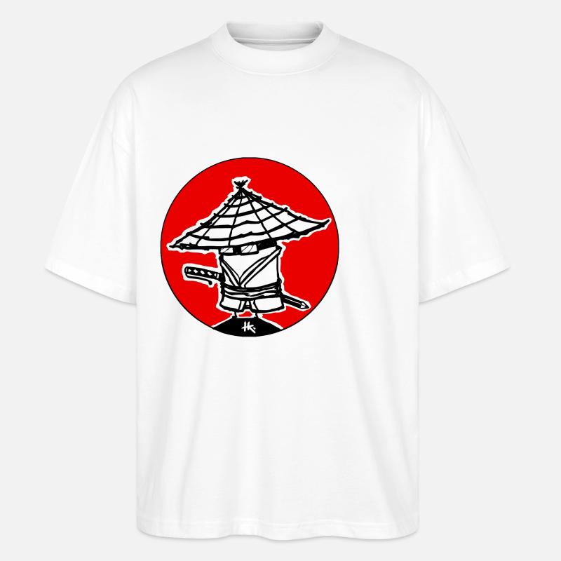 haka ronin - Stanley/Stella Oversized Unisex Bio T-Shirt Blaster 2.0 - Weiß