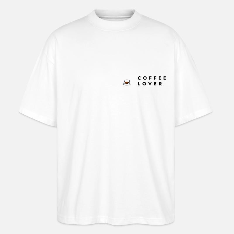COFFEE LOVER - Stanley/Stella Oversized Unisex Bio T-Shirt Blaster 2.0 - Weiß