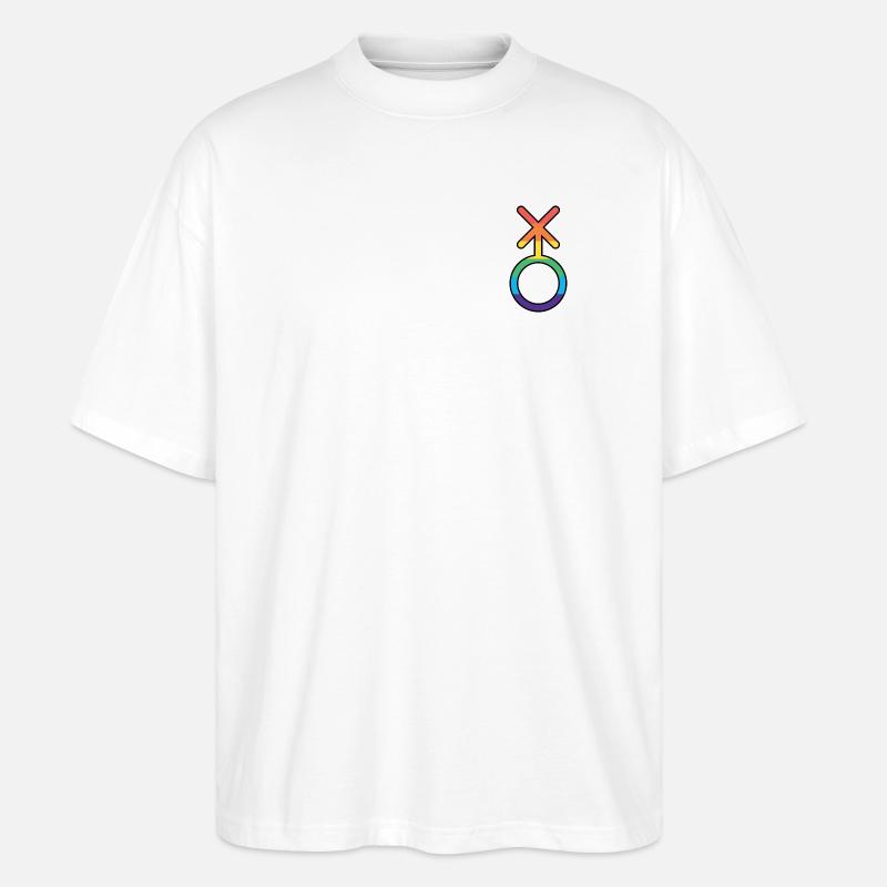 Nonbinary Nuance - Stanley/Stella Oversized Unisex Bio T-Shirt Blaster 2.0 - Weiß