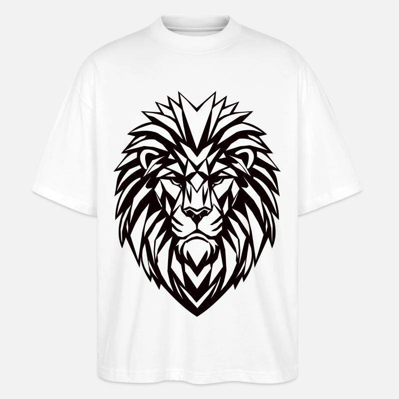 Löwe Premiumdesign - Stanley/Stella Oversized Unisex Bio T-Shirt Blaster 2.0 - Weiß