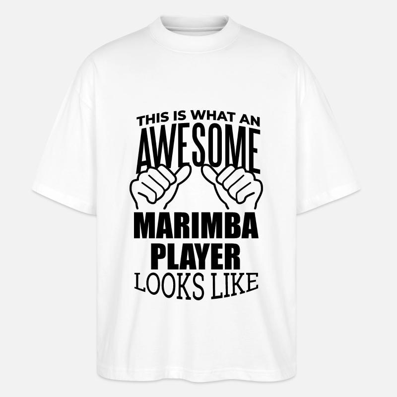 Marimba - Stanley/Stella Oversized Unisex Bio T-Shirt Blaster 2.0 - Weiß
