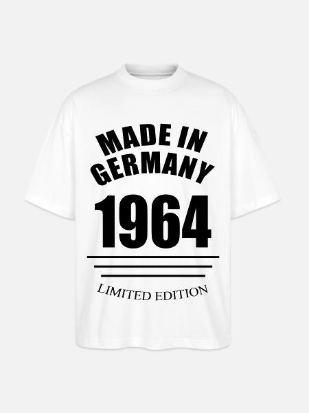 Made in Germany 1964 limited edition - Stanley/Stella Oversized Unisex Organic T-shirt Blaster 2.0 - white