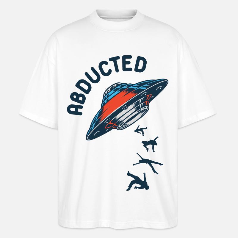 ufo_abducted_alien_mars - Stanley/Stella Oversized Unisex Bio T-Shirt Blaster 2.0 - Weiß