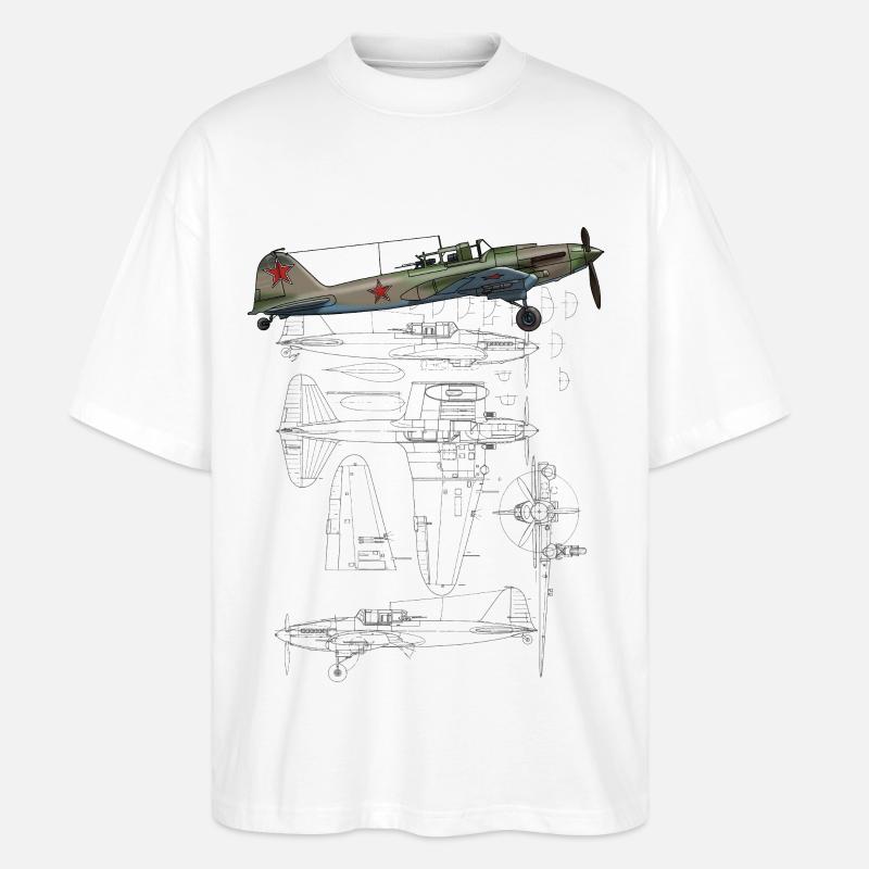 IL-2 - Stanley/Stella Oversized Unisex Bio T-Shirt Blaster 2.0 - Weiß