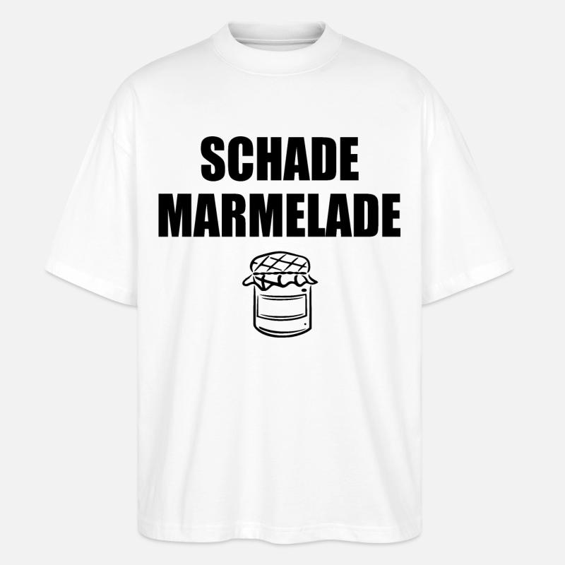 Schade Marmelade - Stanley/Stella Oversized Unisex Bio T-Shirt Blaster 2.0 - Weiß