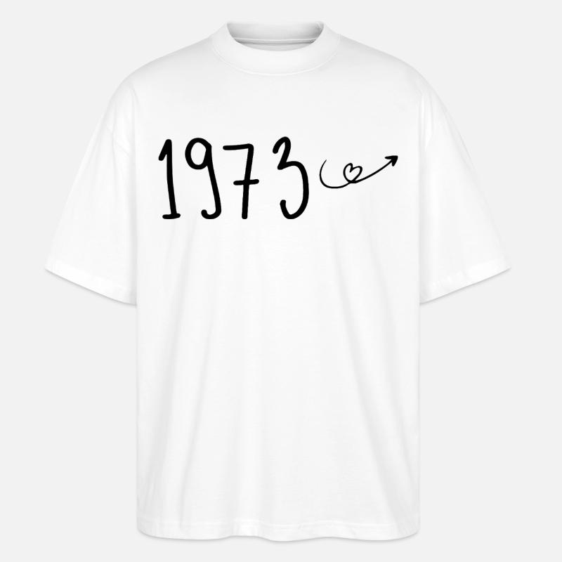 1973 Jubiläum 1973 Retro 1973 - Stanley/Stella Oversized Unisex Bio T-Shirt Blaster 2.0 - Weiß