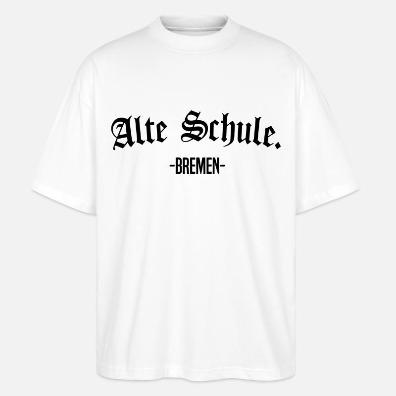 Alte Schuhe Bremen - Stanley/Stella Oversized Unisex Bio T-Shirt Blaster 2.0 - Weiß