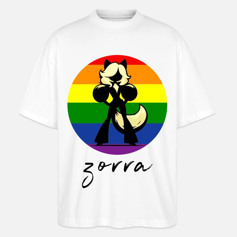 Zorra Pride Edition - Stanley/Stella Oversized Unisex Bio T-Shirt Blaster 2.0 - Weiß