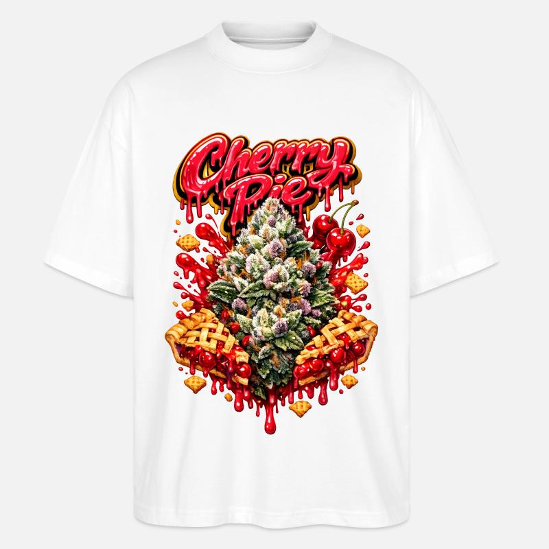 Cherry Pie Graffiti Print - T-shirt bio Blaster 2.0 coupe oversize Stanley/Stella Unisexe - blanc