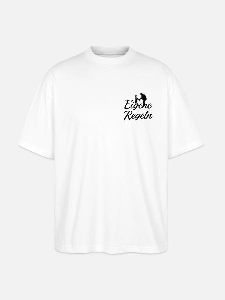 Father and Child Silhouette - Stanley/Stella Oversized Unisex Organic T-shirt Blaster 2.0 - white