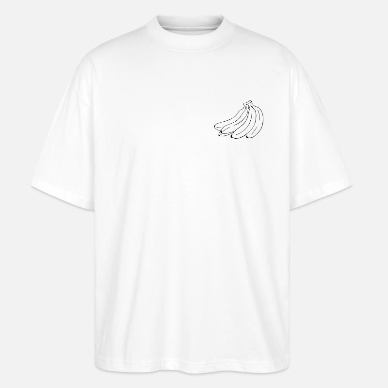 Banane - Stanley/Stella Oversized Unisex Bio T-Shirt Blaster 2.0 - Weiß