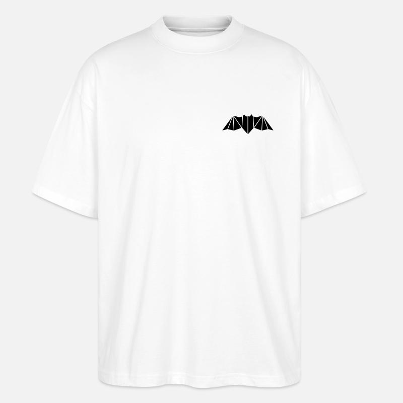 fledermausflaeche - Stanley/Stella Oversized Unisex Bio T-Shirt Blaster 2.0 - Weiß