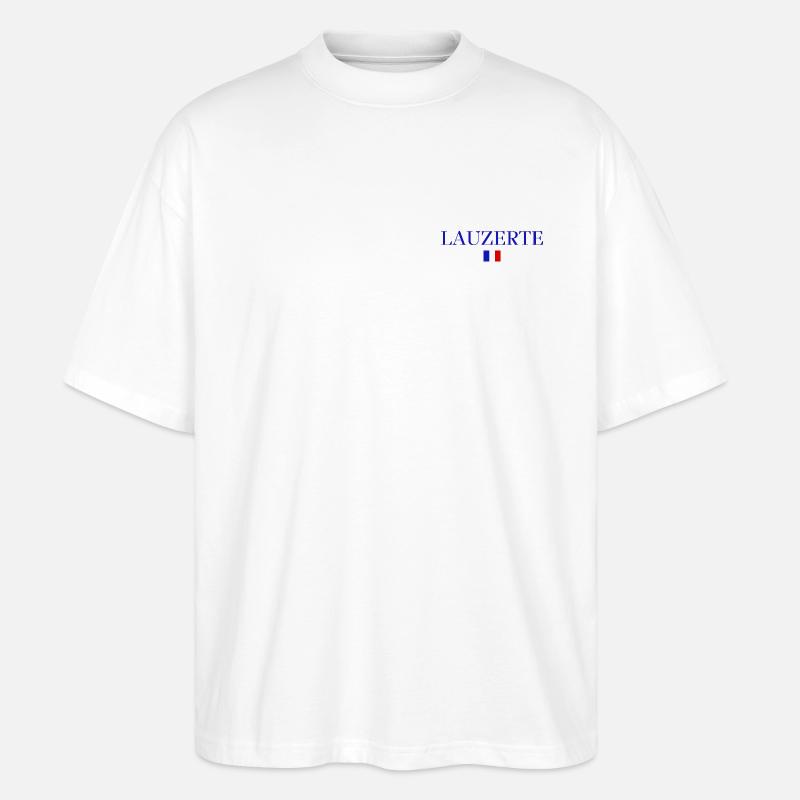 LAUZERTE-Conception du drapeau français. - T-shirt bio Blaster 2.0 coupe oversize Stanley/Stella Unisexe - blanc