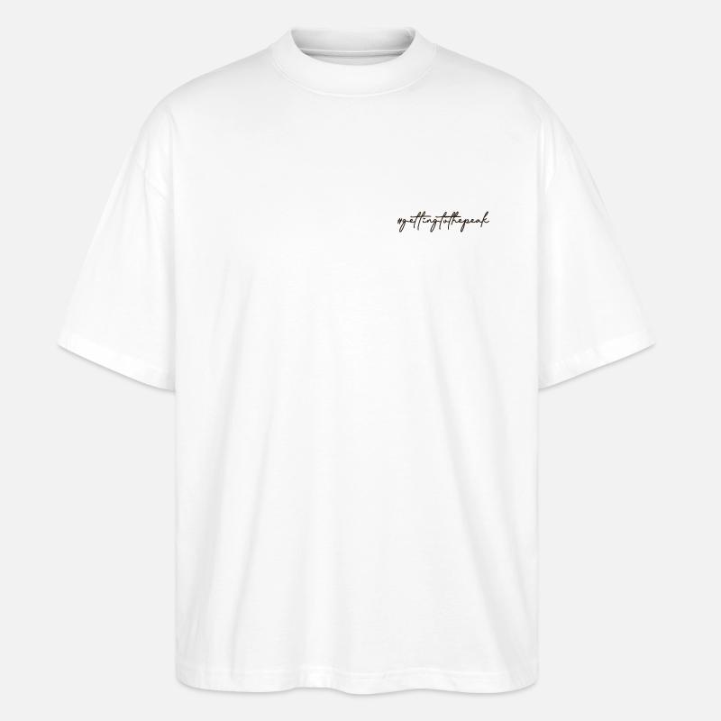 #gettingtothepeak – Votre chemin vers le sommet ⛰️ - T-shirt bio Blaster 2.0 coupe oversize Stanley/Stella Unisexe - blanc