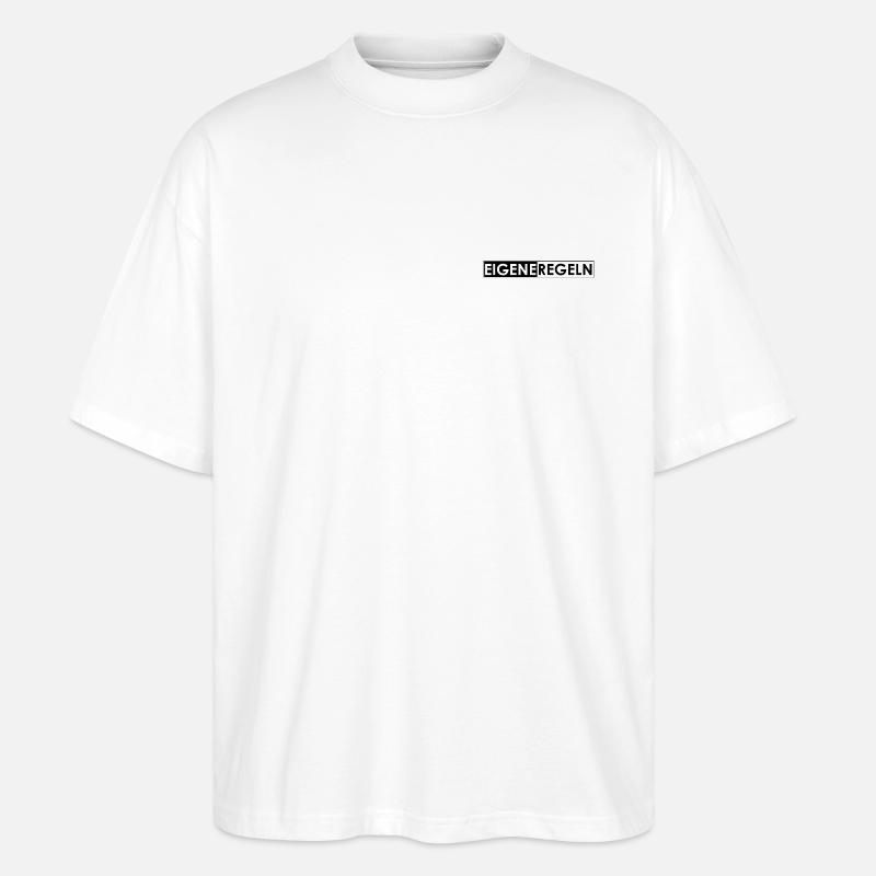 Eigene Regeln - Stanley/Stella Oversized Unisex Bio T-Shirt Blaster 2.0 - Weiß