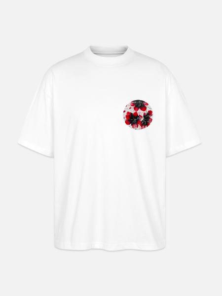 Flowers - Stanley/Stella Oversized Unisex Organic T-shirt Blaster 2.0 - white