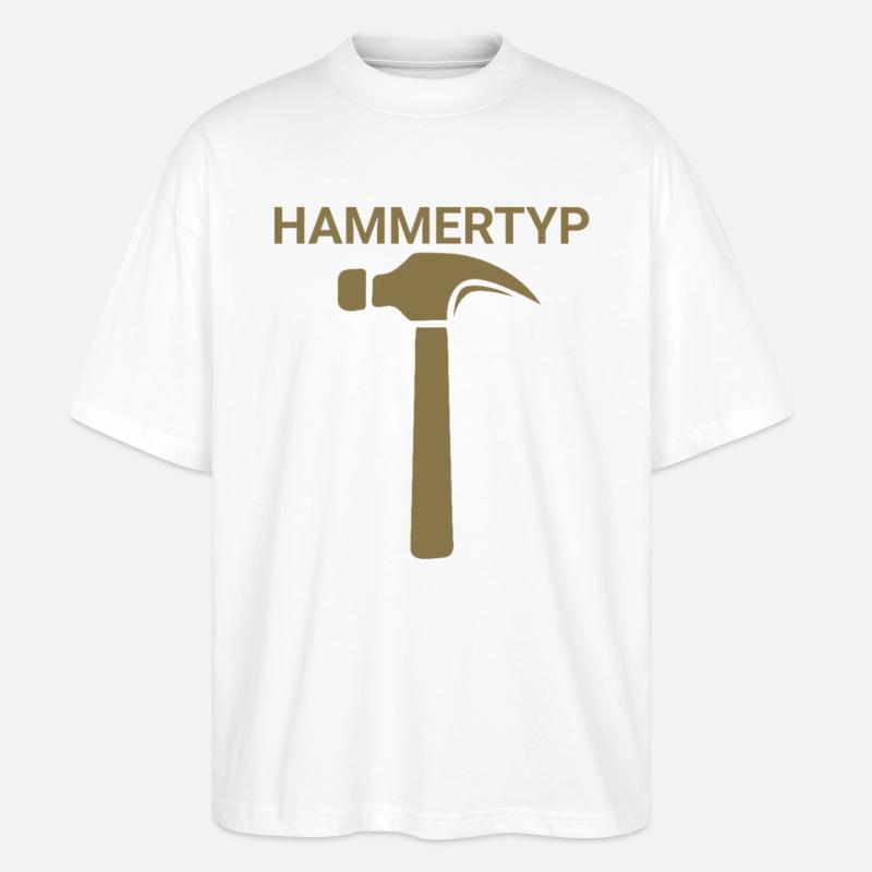 Hammertyp - Stanley/Stella Oversized Unisex Bio T-Shirt Blaster 2.0 - Weiß