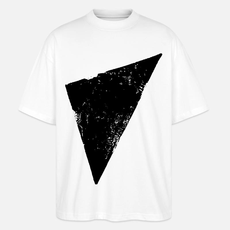 Trekant | Polygon | Trekant - Stanley/Stella Oversize Unisex Øko T-shirt Blaster 2.0 - hvid