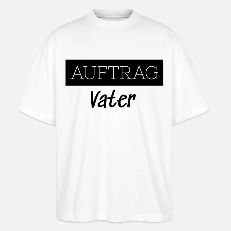 Commander Père Famille Cadeau Drôle - T-shirt bio Blaster 2.0 coupe oversize Stanley/Stella Unisexe - blanc