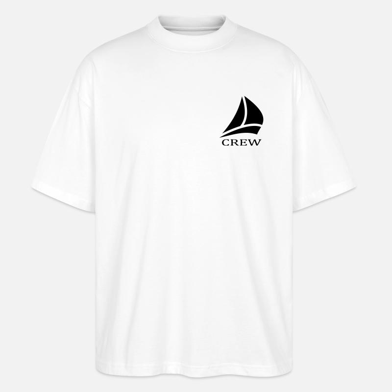 crew - Stanley/Stella Oversized Unisex Bio T-Shirt Blaster 2.0 - Weiß