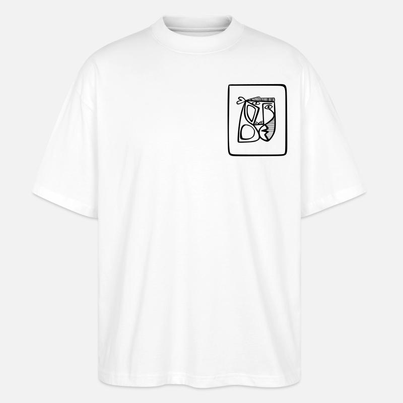 Casan's-Primat - Stanley/Stella Oversized Unisex Bio T-Shirt Blaster 2.0 - Weiß