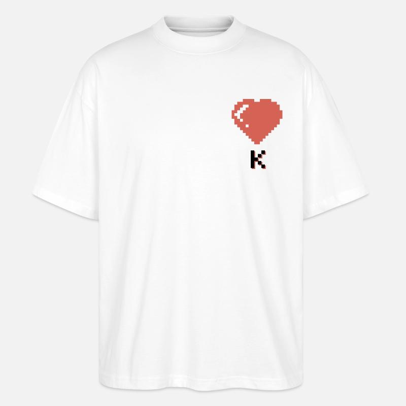 Herz-König - Stanley/Stella Oversized Unisex Bio T-Shirt Blaster 2.0 - Weiß